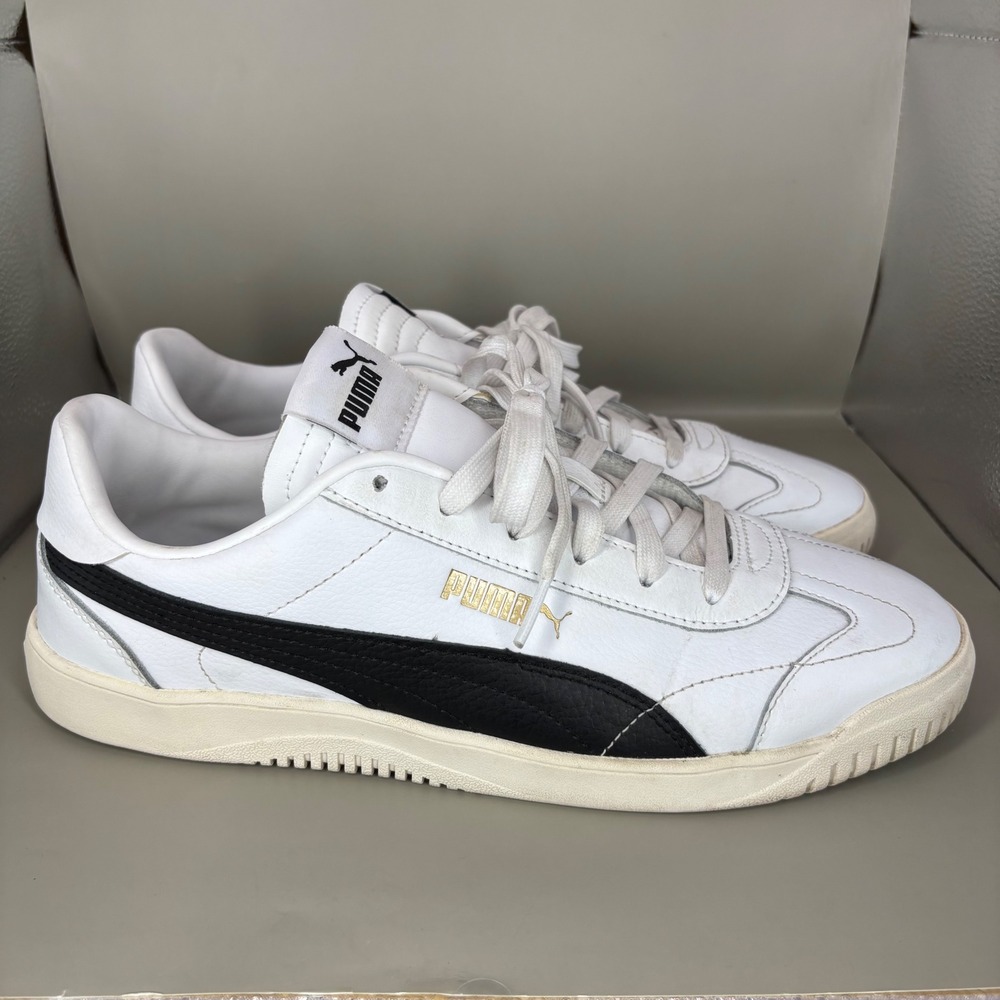 Puma Caven 2.0 Mens Sneakers White Black Gold 389406-03 Size 10